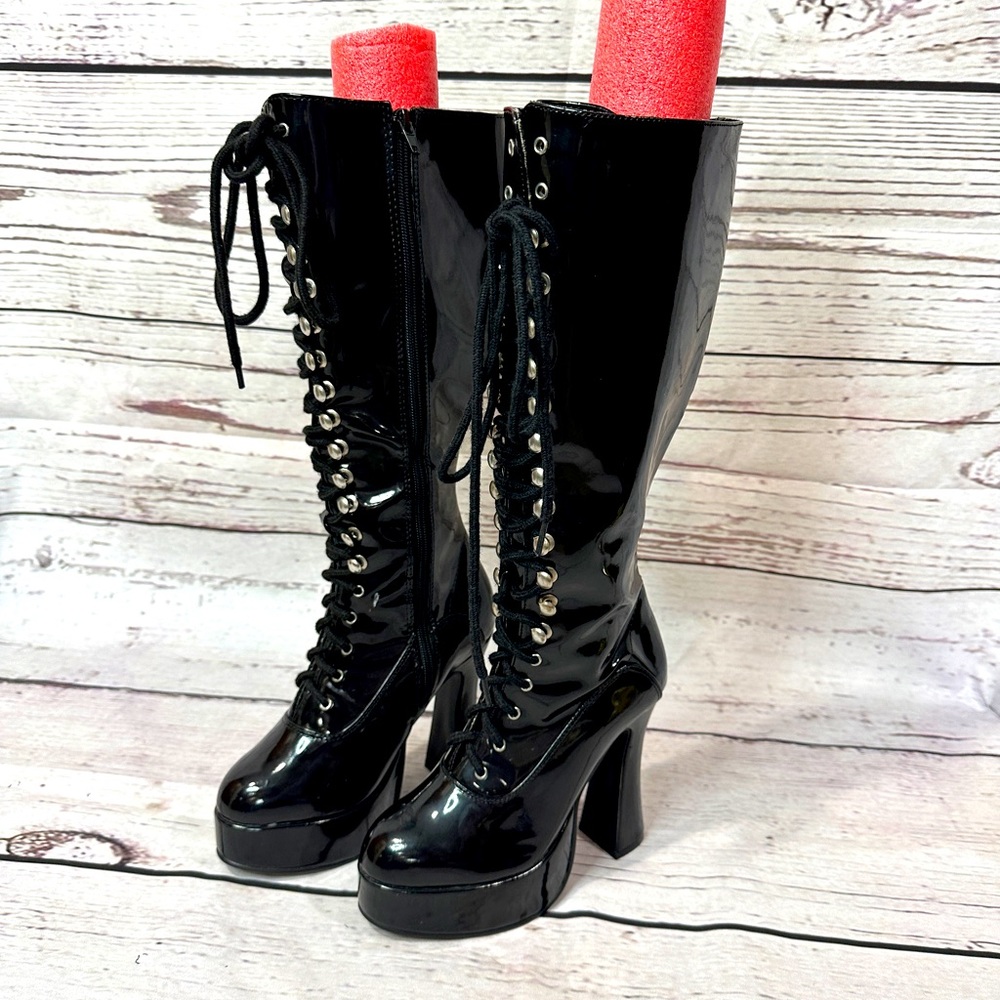 Ellie Shoes Women's Easy 5 Inch Flared Heel Knee High Boots